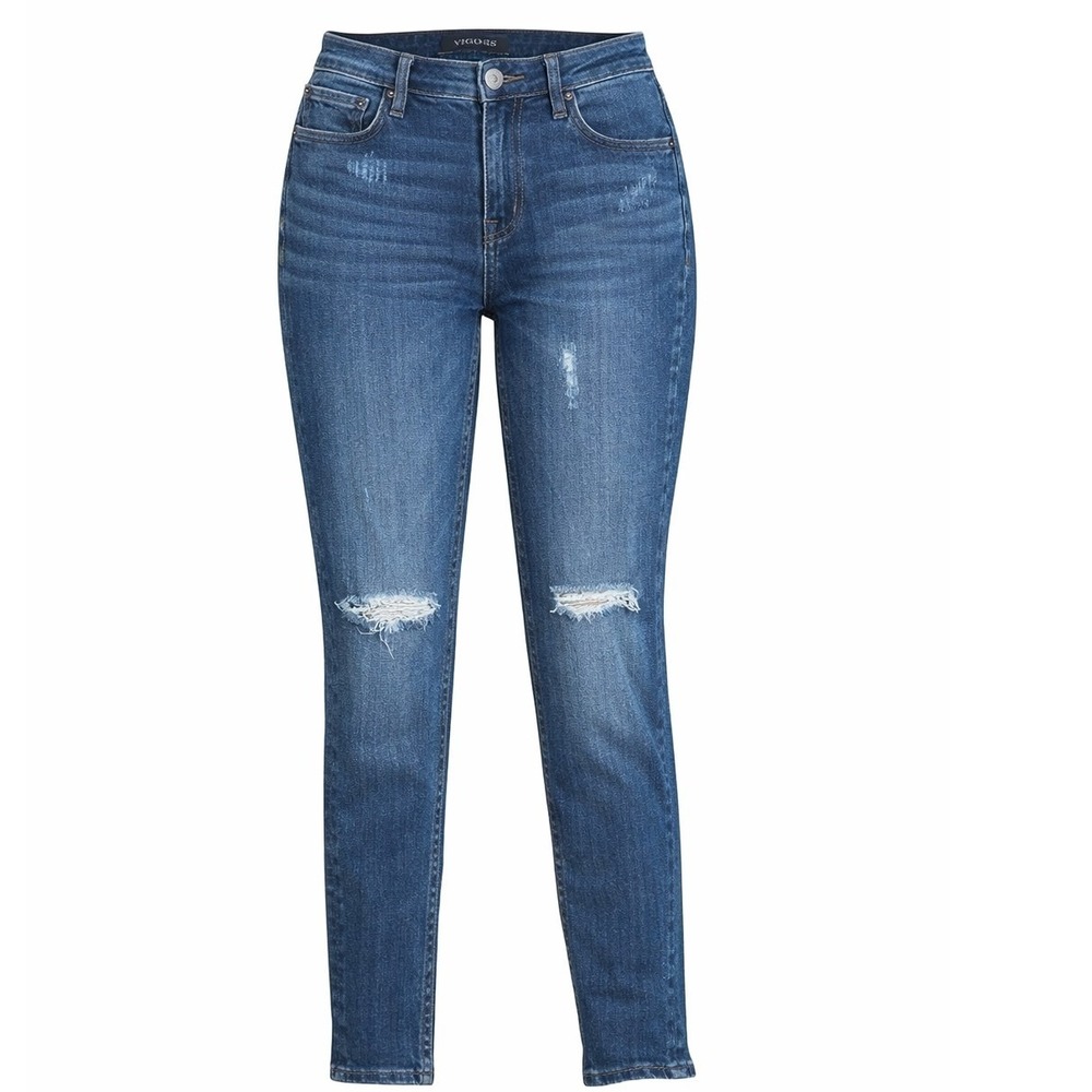 VIGOSS Womens Classic Fit Jagger Skinny Jeans Size 26 Distressed Ripped